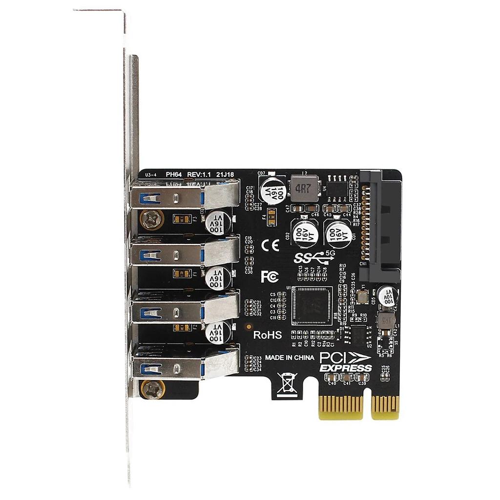 ũž PCIe Ȯ ī USB 3.0 Ʈѷ , PCIe to 4 Ʈ USB 3.0 , SATA 15  , 5Gbps PCI Express, 2U, 4U ̽